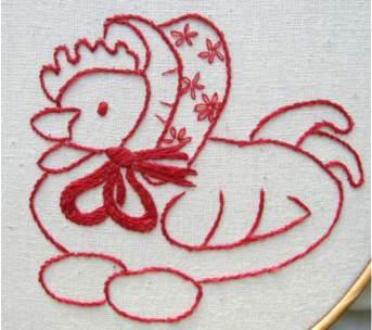 Satin Stich Bow Embroidery Design Satin Stich Bow Embroidery Design