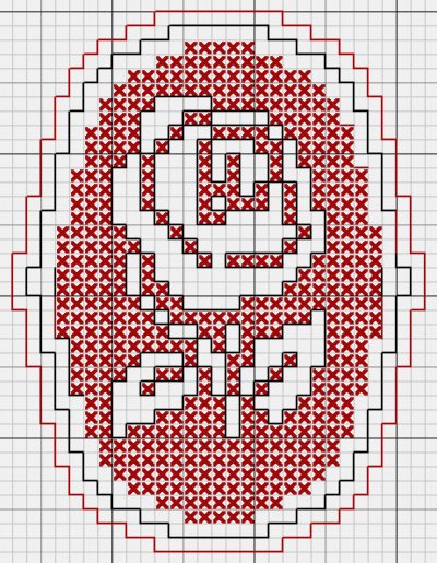 Cross  Rose on This Free Assisi Pattern Will Help You Learn The Technique