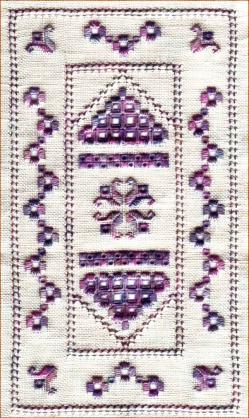 Free hardanger patterns - Christmas card - Needlework and