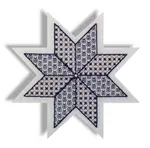 blackwork christmas star