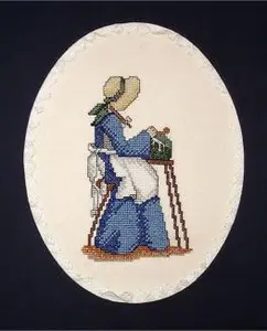 Looking for a relaxing new project? Stitch "The Lacemaker" or "The Stitcher" in either beautiful blackwork or classic cross stitch.