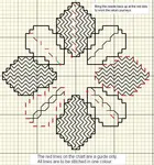 free blackwork coaster chart