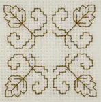 Download this free blackwork embroidery pattern, perfect for beginners. Includes step-by-step instructions to create a beautiful Harvest Time coaster.