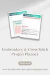 Stay focused with the Embroidery and Cross Stitch Planner - Keep your ideas and notes at your fingertips - A must-have for embroiderers keen to get organised