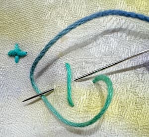 4 legged knot step 1