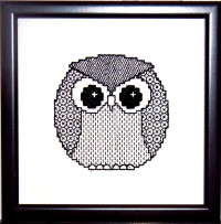blackwork owl starter kit - a best selling embroidery pattern