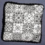 Blackwork pincushion pattern