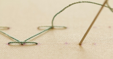 Step 1 stab stitch method