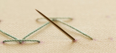 Step 1 stab stitch method2