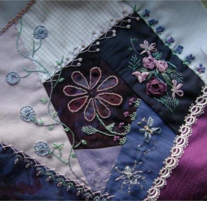 Embroidery Stencils, Crazy Quilt Seam Design Collection