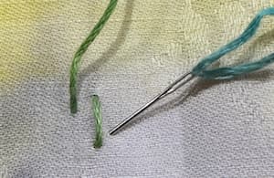 ermine stitch step 1