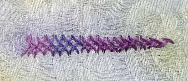 herringbone stitch sample herringbone stitch sample