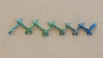 Herringbone stitch