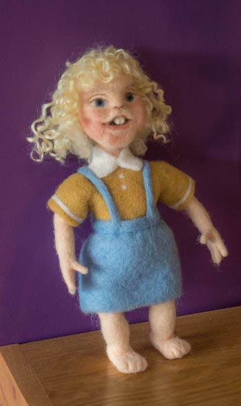 needle felted doll
