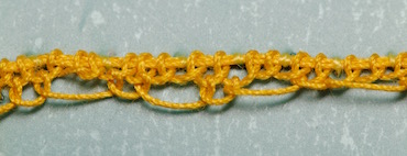 Pea stitch step 1 Pea stitch step 1