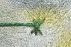 sheaf stitch completed