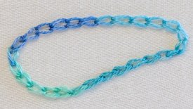 Chain stitch sample