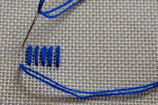 Alternating gobelin, row 1