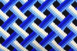 Bargello gridwork pattern