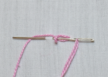 Cable chain stitch step 3