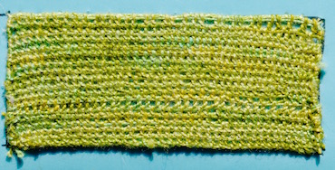 The stem piece worked in corded single Brussels stitch