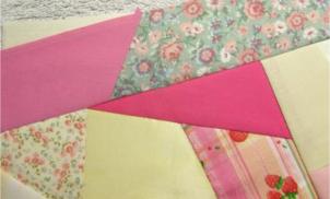 Adding the diagonal pieced patch to the block