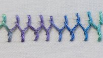 Cretan stitch sample