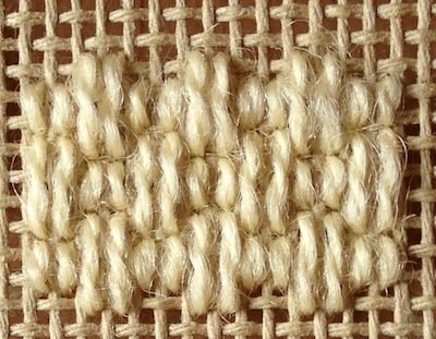 Sample of double Parisian stitch