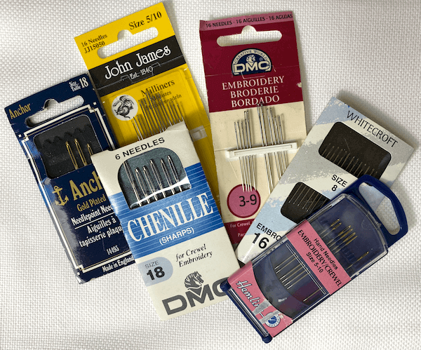 Some of my embroidery needle collection