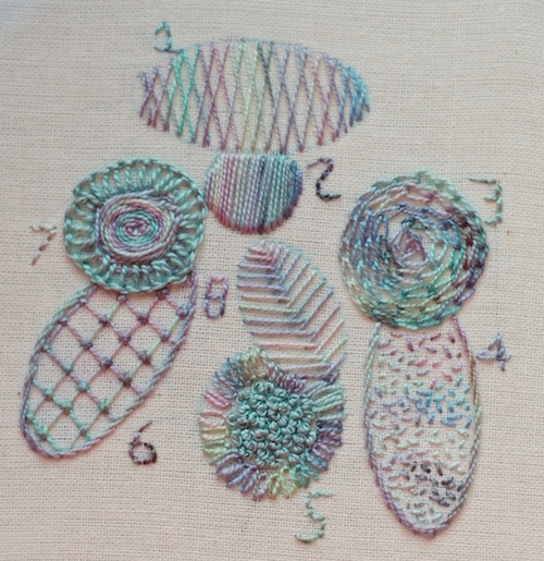Learn hand embroidery stitches with Carol