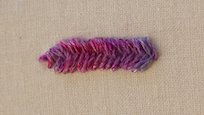 Fishbone stitch sample