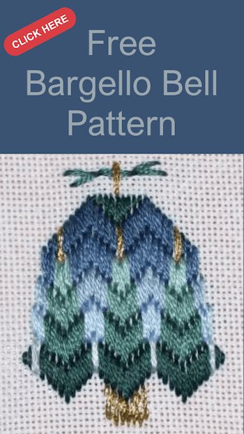 Bargello bell needlepoint pattern