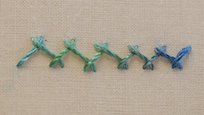 Herringbone stitch sample