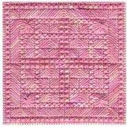 Integrity needlepoint pattern with structured textural layout
