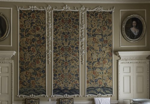 The Lady Julia Panels in the Needlework Room at Wallington House