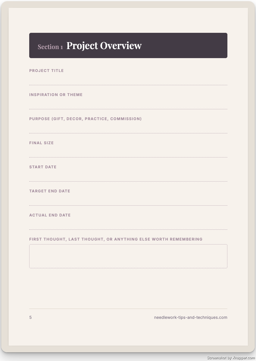 Project Overview section
