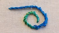 Stem stitch sample