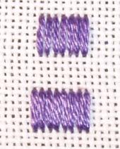 Using a laying tool when working with stranded embroidery floss