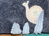 Woven picot stitch sample